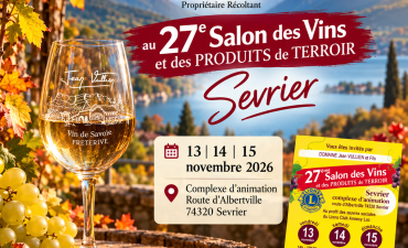 Affiche automnale du Salon des Vins en Savoie